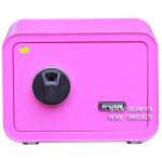 Két sắt mini vân tay màu hồng AifeiBao D25-P