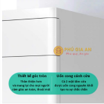 Két sắt Bofa BY-55CT trắng két ngăn kéo, vân tay điện tử, tích hợp quản lý bằng điện thoại.