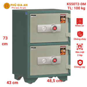 Két sắt Hòa Phát hai tầng đổi mã KS50T2 - DM