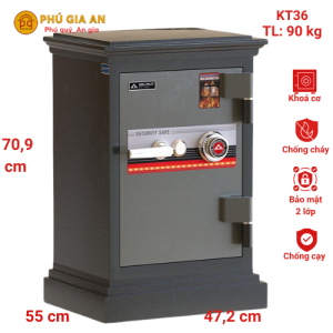 Két sắt Hòa Phát KT36 – Giải pháp bảo mật tối ưu cho gia đình và văn phòng