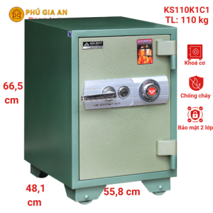 Két sắt Hòa Phát The Ône  KS110K1C1-DM khóa cơ đổi mã