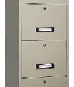 Tủ hồ sơ chống cháy Leeco TB4C-4D 4 tầng – Giải pháp bảo mật tài liệu tối ưu