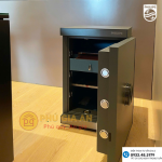 Két sắt nhập khẩu Philips SBX602-6CU vân tay điện tử