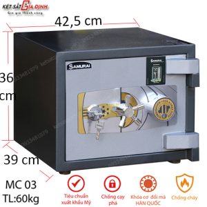 Két sắt siêu chống trộm Samurai MC03 mã cơ