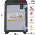 Két sắt siêu cường Samurai MC45 khóa cơ