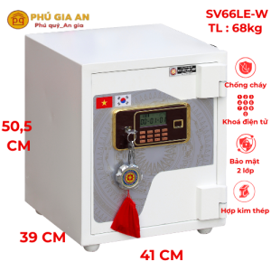 Két sắt siêu cường Việt Tiệp SV66LE-W điện tử màu trắng