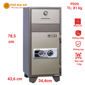 Két sắt thả tiền nhập khẩu Leeco PD20