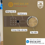 Két sắt thông minh Philips SBX202-6CO vân tay mã số điện tử