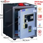 Két sắt thông minh Việt Tiệp VFE70-App: Công nghệ vân tay quản lý qua điện thoại