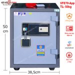Két sắt thông minh Việt Tiệp VFE70-App: Công nghệ vân tay quản lý qua điện thoại