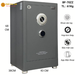 Két sắt vân tay điện tử Bofa BF-70ZZ – Giải pháp bảo mật thông minh thời đại 4.0