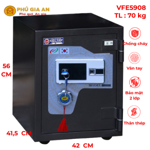Két sắt vân tay mã số Việt Tiệp VFE5908 - Model 2024