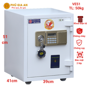 Két sắt điện tử Việt Tiệp VE51 xanh có báo động – Giải pháp bảo vệ tài sản tối ưu