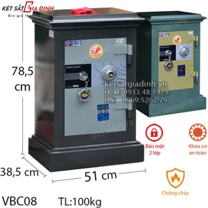 Két sắt Việt Tiệp VBC08 khóa cơ - Giải pháp bảo vệ tài sản an toàn cho mọi gia đình