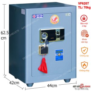 Két sắt siêu cường Việt Tiệp VF6207 vân tay báo động-Model 2024 2