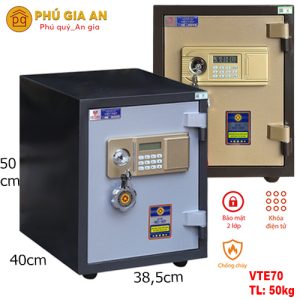 Két sắt Việt Tiệp đúc đặc VTE70 điện tử- Hưng Vượng