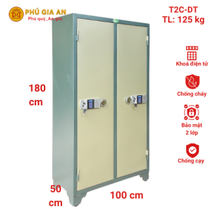 Tủ bảo mật 2 cánh điện tử T2C-DT
