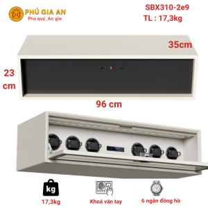 Tủ đồng hồ 6 ngăn thông minh Philips SBX310-2E9 khoá vân tay